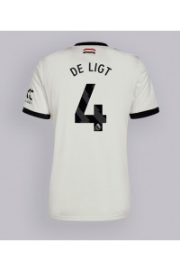 Manchester United Matthijs de Ligt #4 Voetbaltruitje 3e tenue 2024-25 Korte Mouw